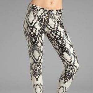 7 For All Mankind cropped Skinny Ethnic Geo Print